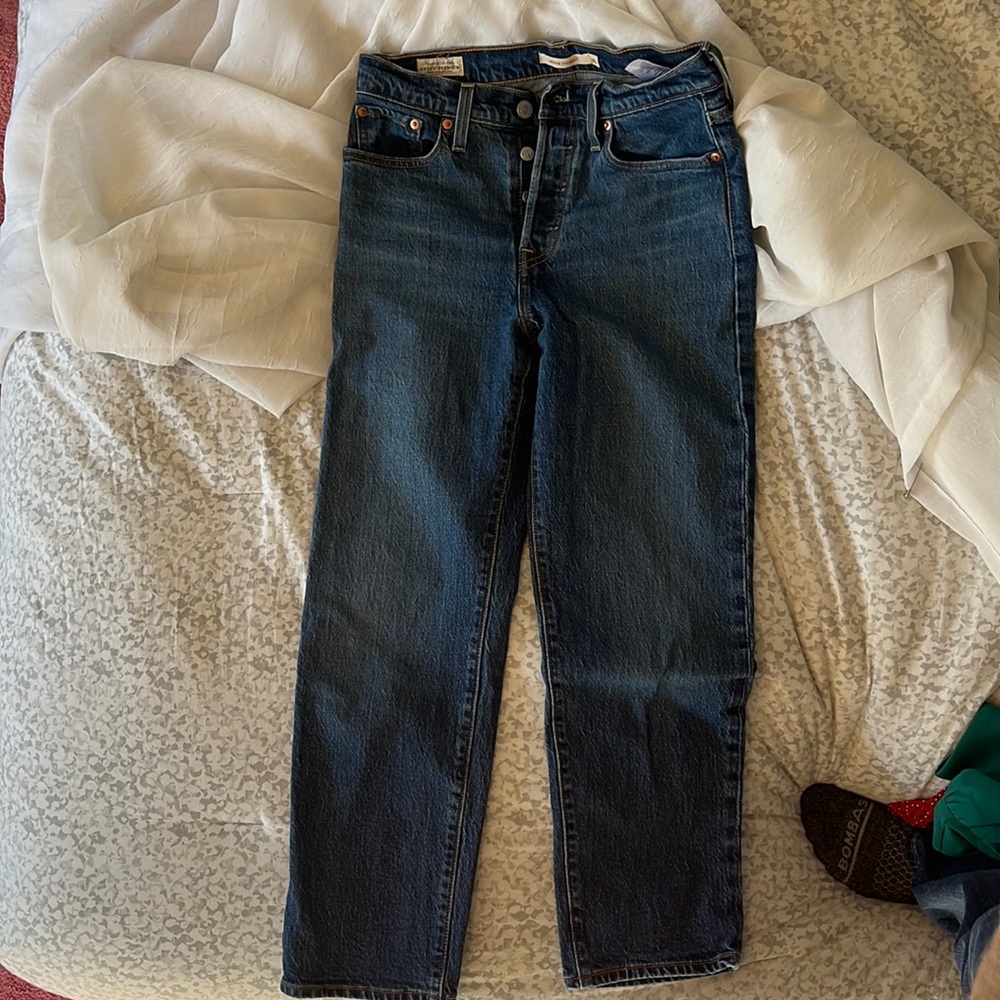 wedgie straight Levi jeans